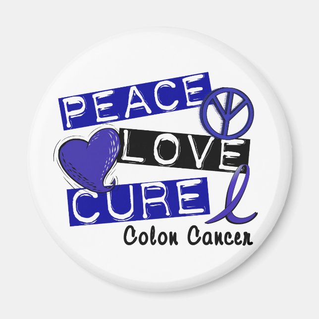 FRED KÄRLEK CURE COLON CANCER MAGNET (Framsidan)