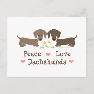 Fred kärlek dachshund postkort vykort