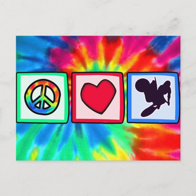 Fred, Kärlek, Dirt Bike Vykort (Framsida)