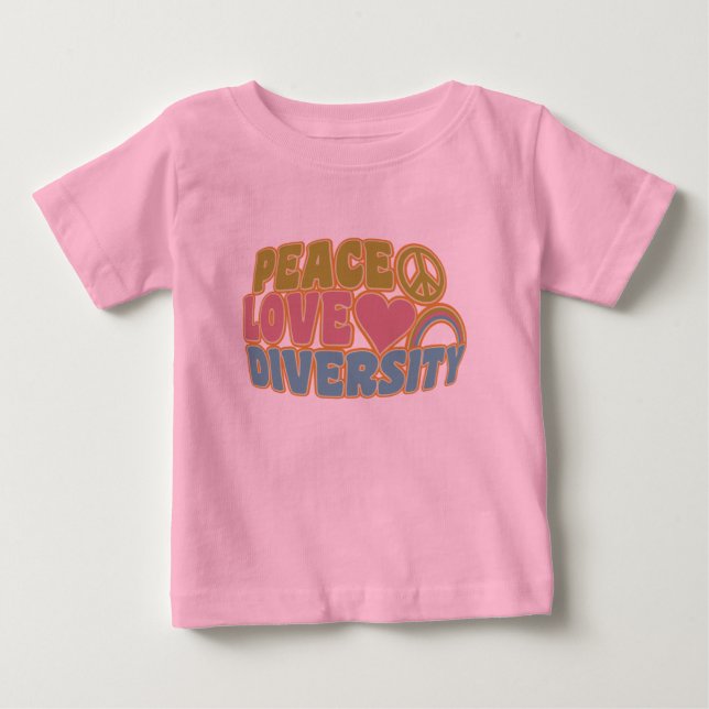 FRED KÄRLEK DIVERSITY shirt - välj stil & färg Tee Shirt (Framsida)