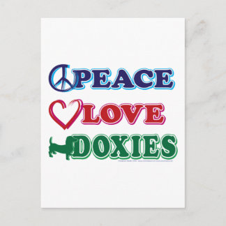 Fred-Kärlek-Doxies- Dachsund Vykort