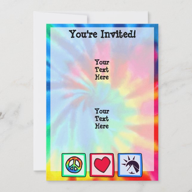 Fred kärlek, egyptier inbjudningar (Framsida)