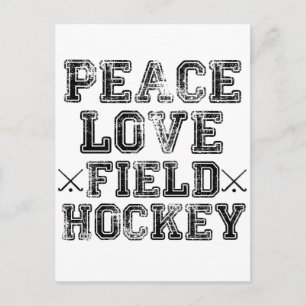 Fred, Kärlek, Fält Hockey Vykort