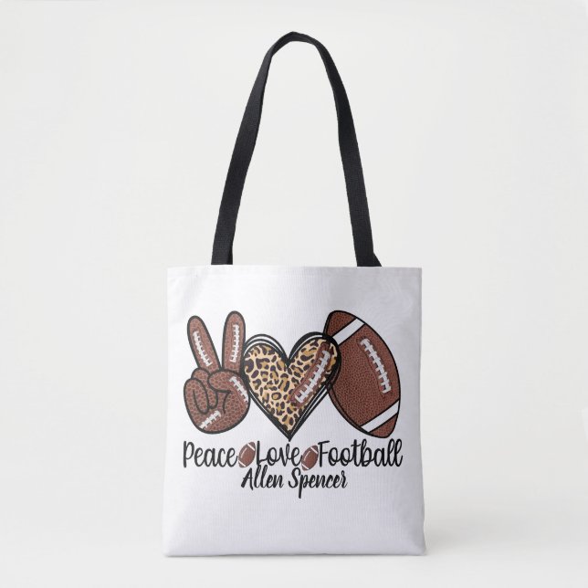 Fred, Kärlek, Fotboll Totebag Tygkasse (Framsida)