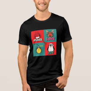 Fred kärlek glädje jul Popkonst T Shirt