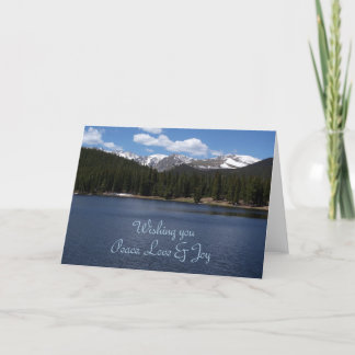 Fred-, kärlek- & glädjehälsningkort helgkort