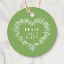 Fred, kärlek-gröntens  mistletoe Julens grönt Gåvor Etiketter