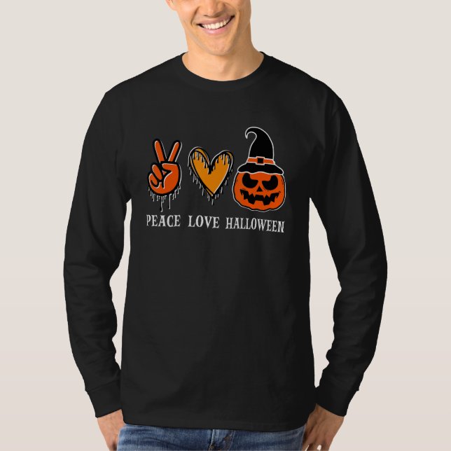 Fred kärlek Halloween Pumpa Häxa Cool Pumpa Sc T Shirt (Framsida)