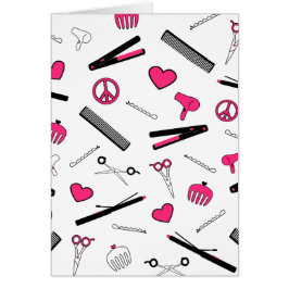 Fred, kärlek & hårtillbehör (rosor) hälsningskort