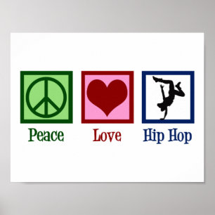 Fred kärlek hip hop poster