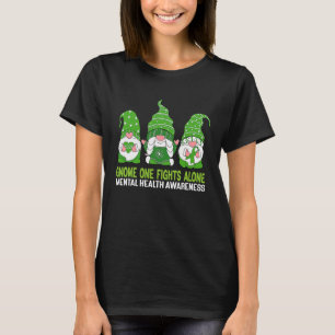 Fred kärlek hopp Mental hälsa medvetenhet Grön ban T Shirt