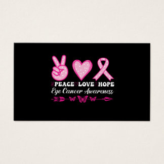 Fred kärlek hoppas på öga bröstcancermedvetenhet visitkort