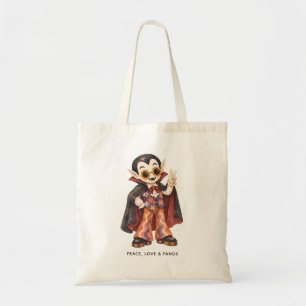 Fred kärlek & huggtänder Groovy Retro-vampyr Hallo Tygkasse