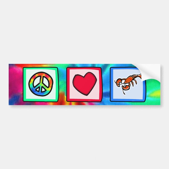 Fred kärlek, hummer bildekal (Framsidan)