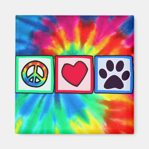 Fred, Kärlek, Hund; Pawprint Magnet