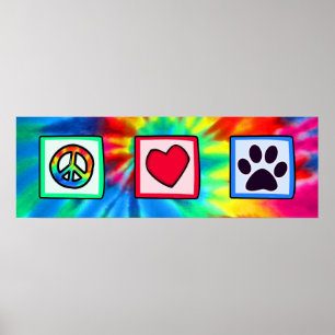 Fred, Kärlek, Hund; Pawprint Poster