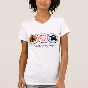 Fred kärlek, hundar tee shirt
