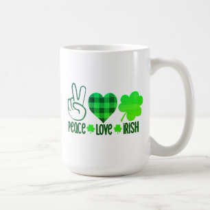Fred kärlek irländsk St. Patricks dag-design-66677 Kaffemugg