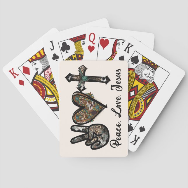 Fred - Kärlek - Jesus Casinokort (Baksidan)