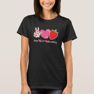 Fred kärlek jordgubbsodlare jordgubbar Bär F T Shirt