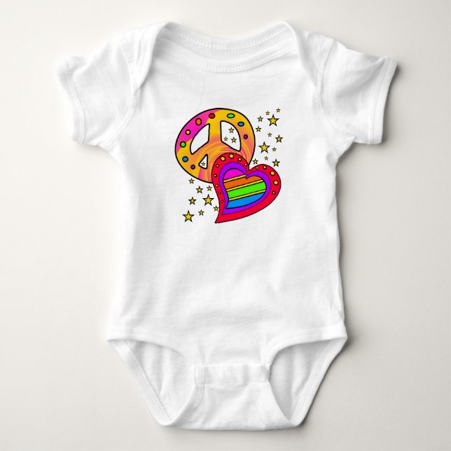 Fred, Kärlek, Joy Baby Bodykostym T Shirt (Framsida)