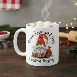 Fred, Kärlek & Joy, Cute Gnome-julvälsignelser Kaffemugg