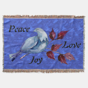 Fred/Kärlek/Joy Dove Throw Blanket Filt