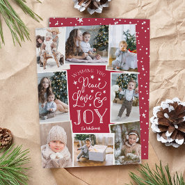 Fred, Kärlek & Joy | Multifoto Collage Julkort