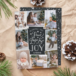 Fred, Kärlek & Joy | Multifoto Collage Julkort