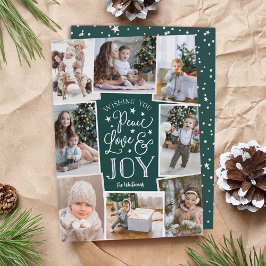 Fred, Kärlek & Joy | Multifoto Collage Julkort