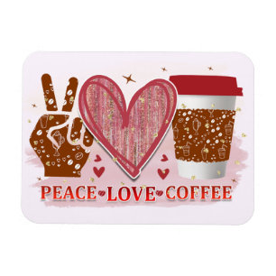 Fred kärlek kaffe magnet