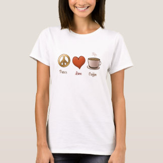 Fred kärlek, kaffe tee shirt