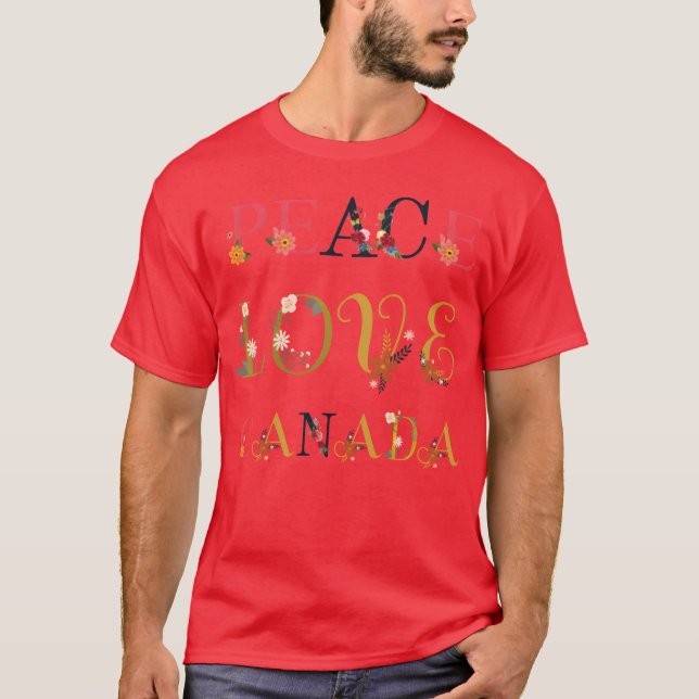 Fred kärlek Kanada familj T Shirt (Framsida)