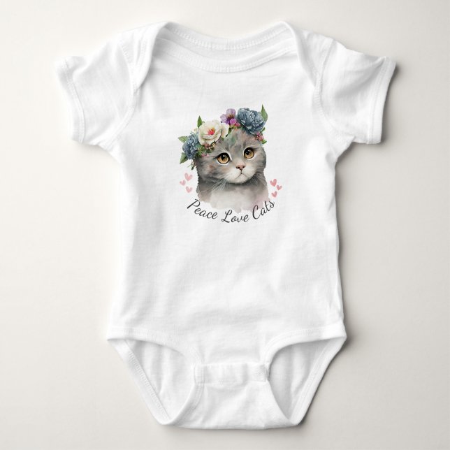 Fred kärlek katter t shirt (Framsida)
