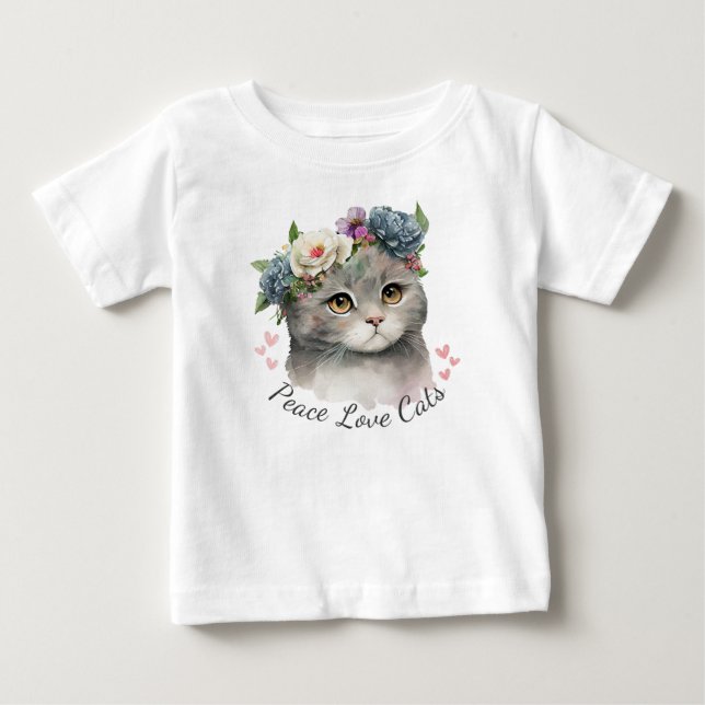 Fred kärlek katter t shirt (Framsida)