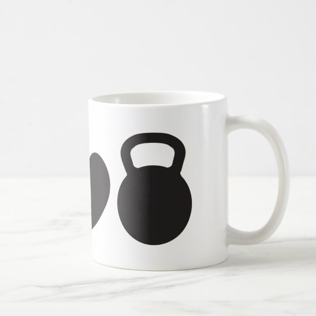 Fred, kärlek & Kettlebell" mugg (Höger)