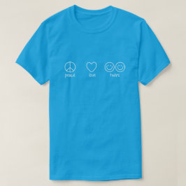 Fred kärlek, kopplar samman (mörk) t-shirt