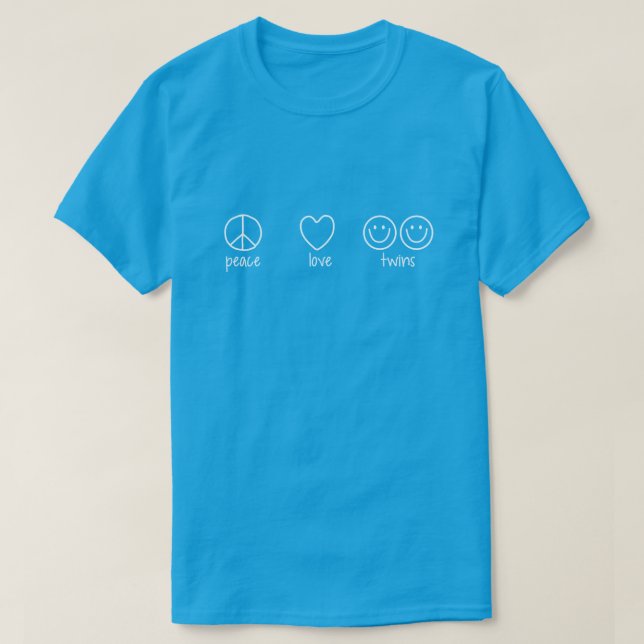 Fred kärlek, kopplar samman (mörk) t-shirt (Design framsida)