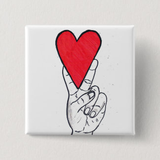 Fred & kärlek kvadrerar knapp