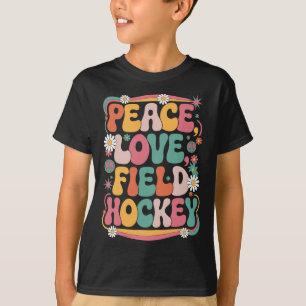 Fred kärlek landhockey 70-tal Hippie Retro landhoc T Shirt