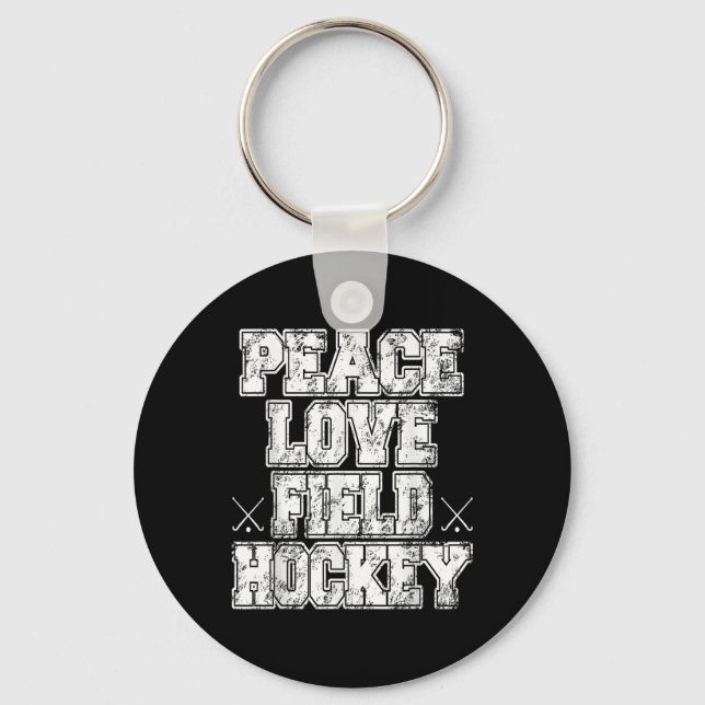 Fred kärlek landhockey  nyckelring (Framsida)