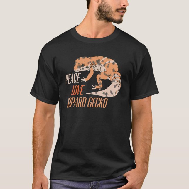 Fred kärlek leopardgecko husdjur t shirt (Framsida)