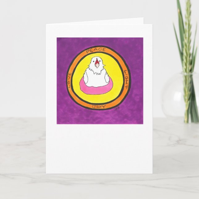 Fred. Kärlek. Ljust. Glädje. Lola. Helgkort (Framsida)