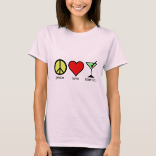 Fred, kärlek & Martinis - långärmadutslagsplats T-shirt