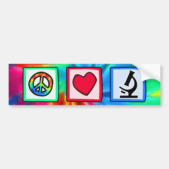 Fred kärlek, mikroskop bildekal (Framsidan)