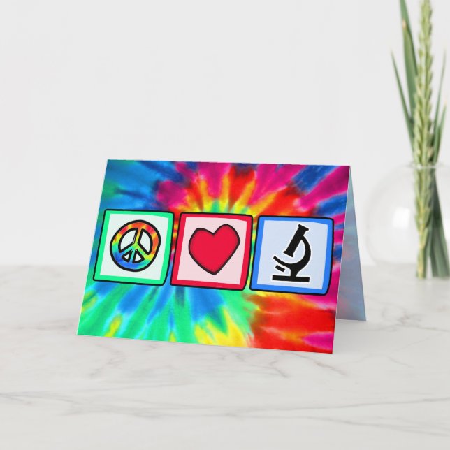 Fred kärlek, mikroskop kort (Framsida)