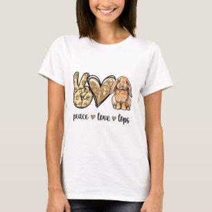 Fred kärlek Mini Holland Lop kanin kaninälskare T Shirt