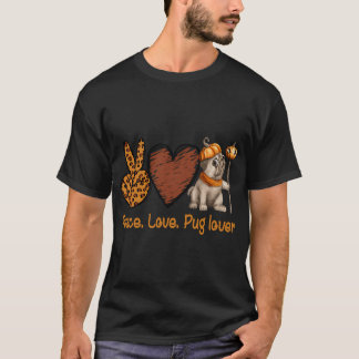Fred kärlek Mopsälskare, Leopard, mops Halloween T Shirt