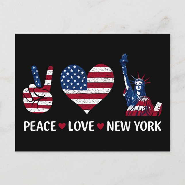 Fred kärlek New York Vykort (Framsida)