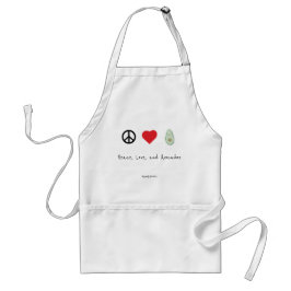 Fred, kärlek och avokadoförkläde förkläde